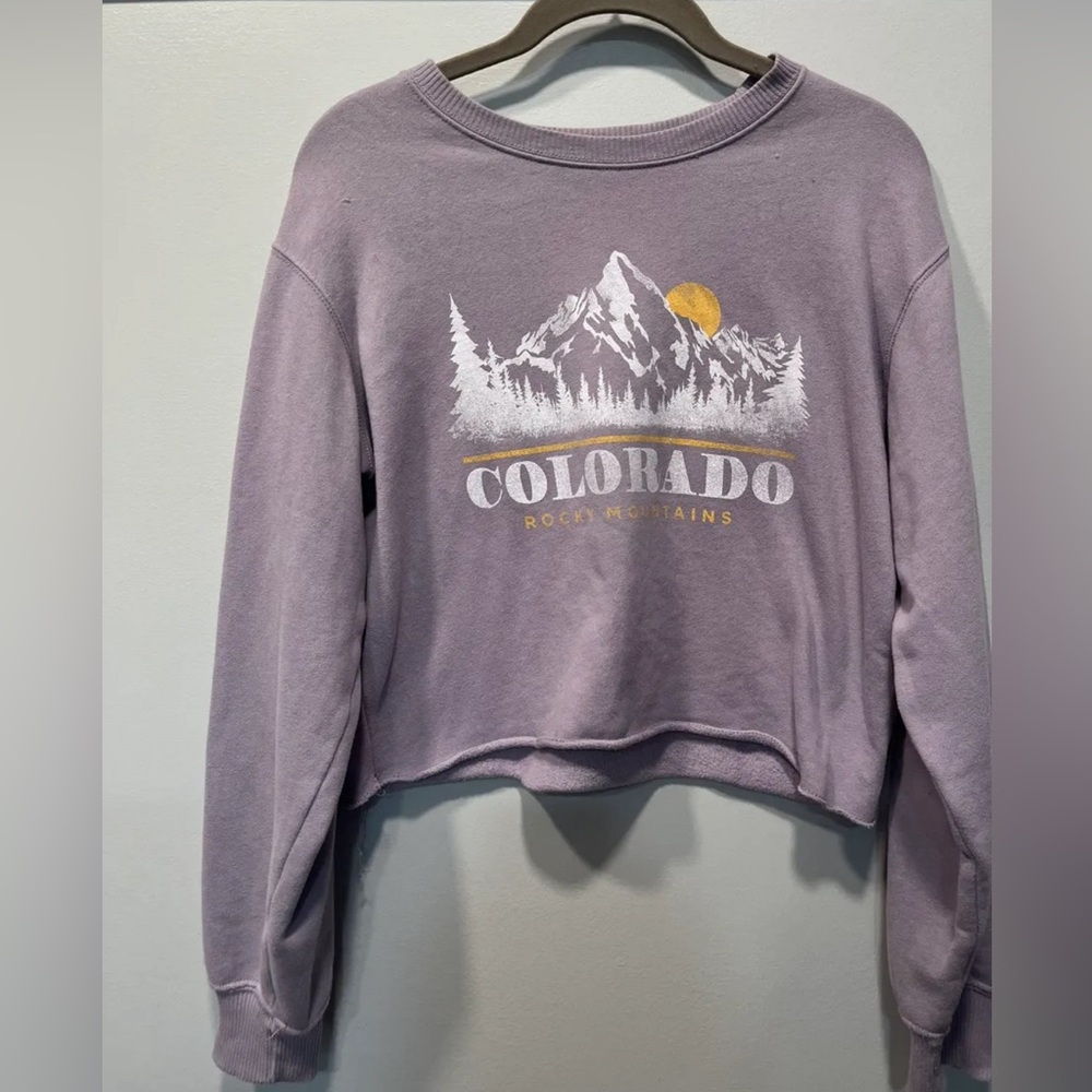 Hollister cropped sweatshirt